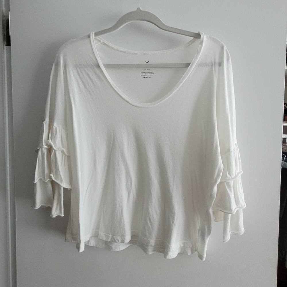 Ruffle Sleeve top